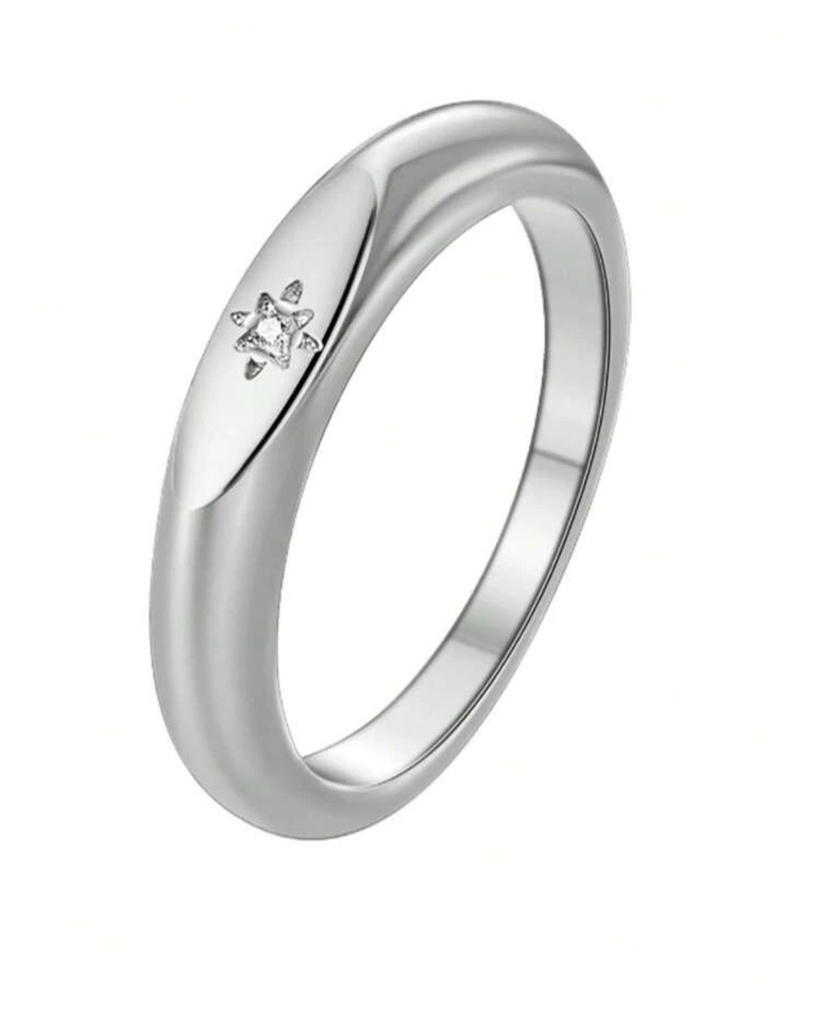 Anillo estrella Minimalista de plata 925