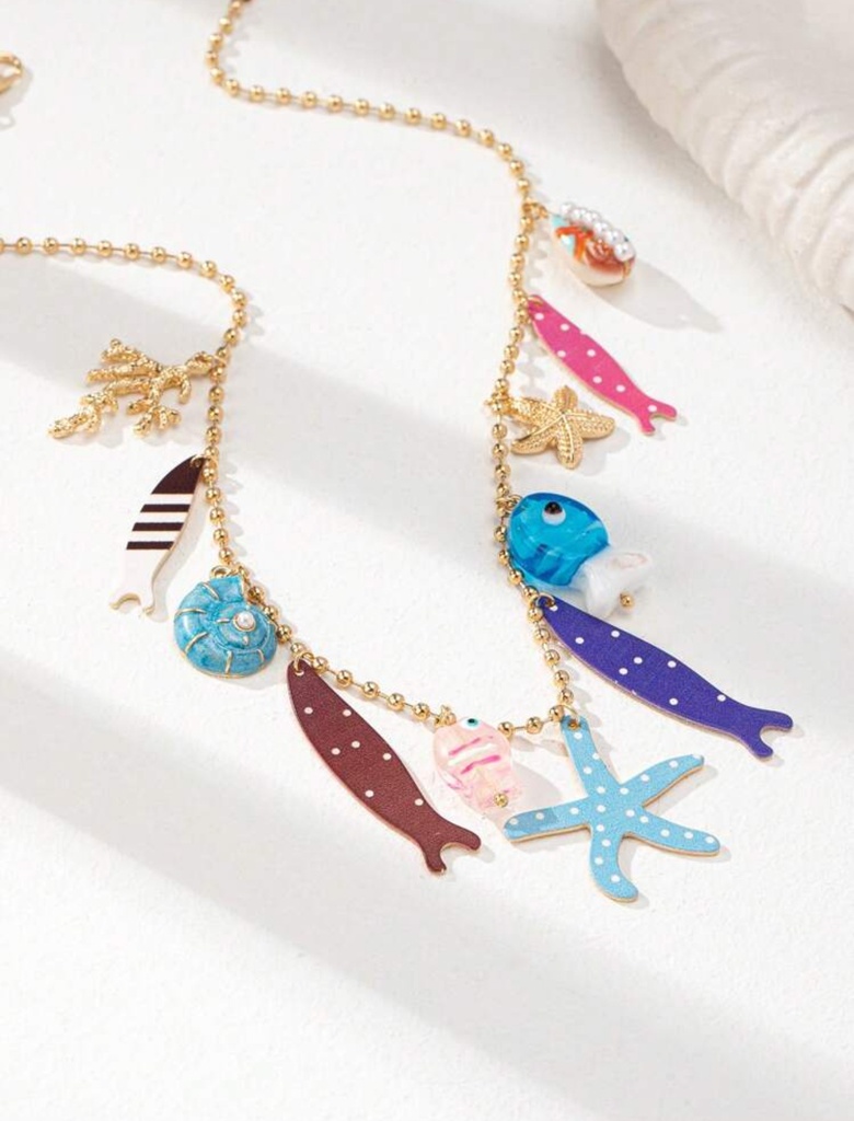 Cadena Ola. De murano y diges varios