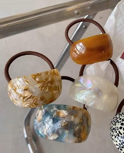 Colas para el cabello marmoleadas 