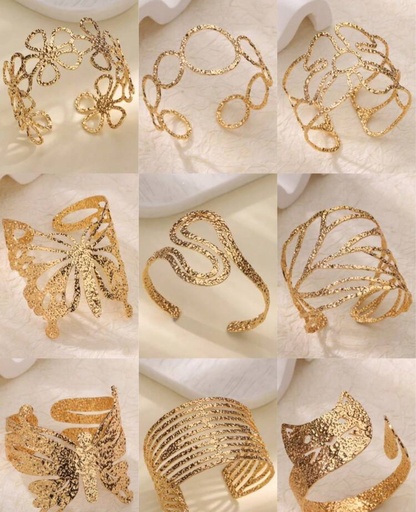 Brazaletes cascabel. Medio brazo, diseño serpiente